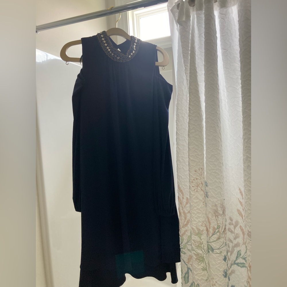 Navy Blue Cold Shoulder